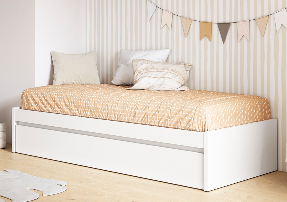 Cama nido blanca lacada Duna Premium